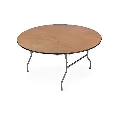 Table Round Wood 6' Round Table
