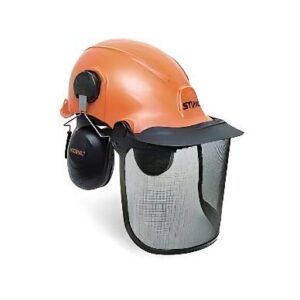 Helmet with Mesh Face Shield Head Gear