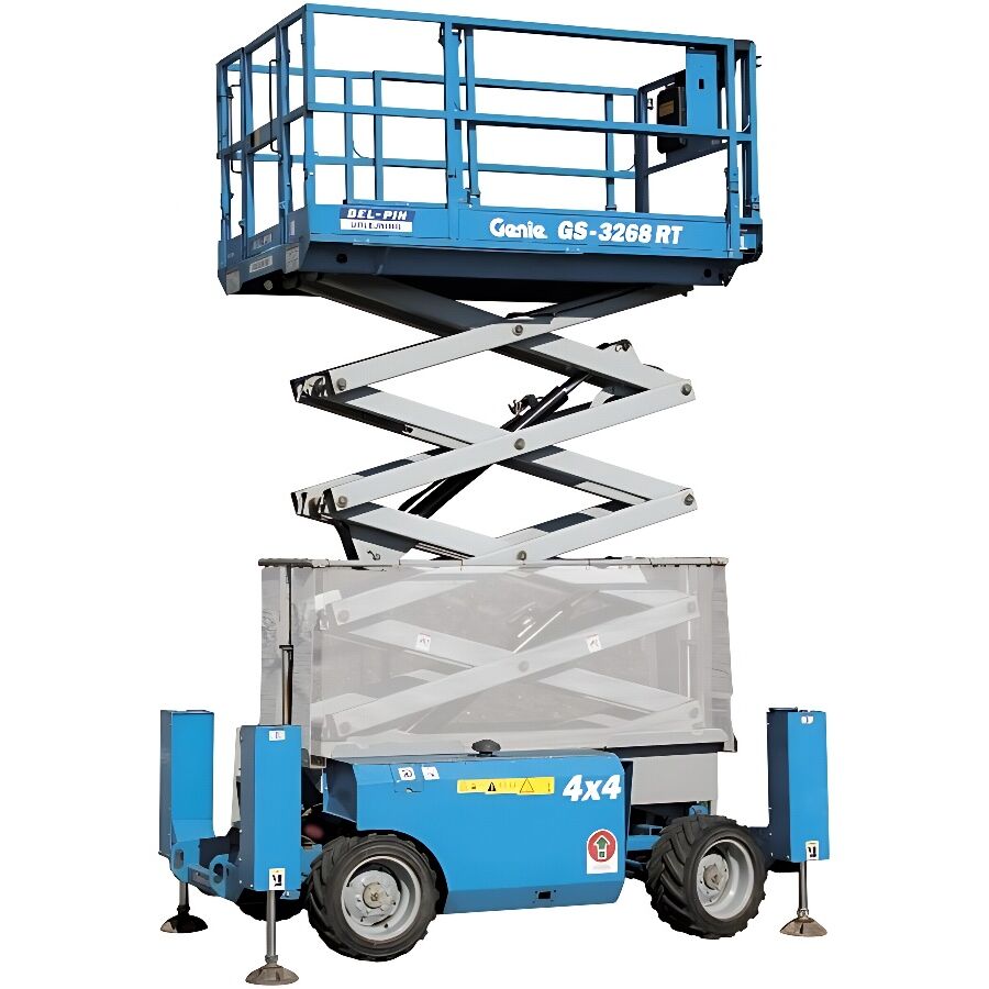 32' Rough Terrain Scissor Lift - 68" Wide Deck