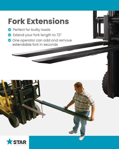 Forklift Industrial Attach, Extensions 5-7' - Image 2
